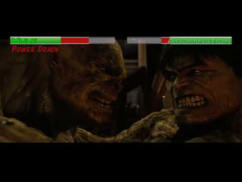 Hulk vs Abomination...with healthbars