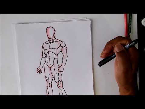 How To Draw The Male Body Oh So SIMPLE - YouTube