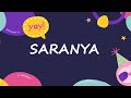 Happy Birthday to Saranya - Birthday Wish From Birthday Bash