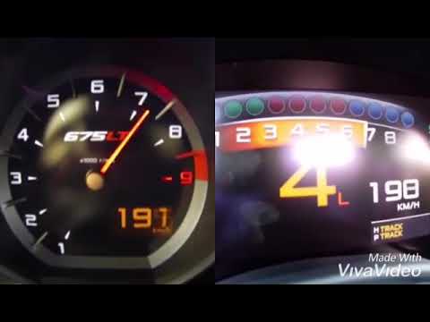 Mclaren 675LT vs Mclaren 600LT 0-290+kmh