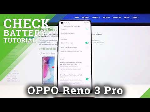 How to Enable Battery Percentage in OPPO Reno 3 Pro – Current Battery Level