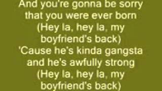 My boyfriend&#39;s back (lyrics) Paris Bennett