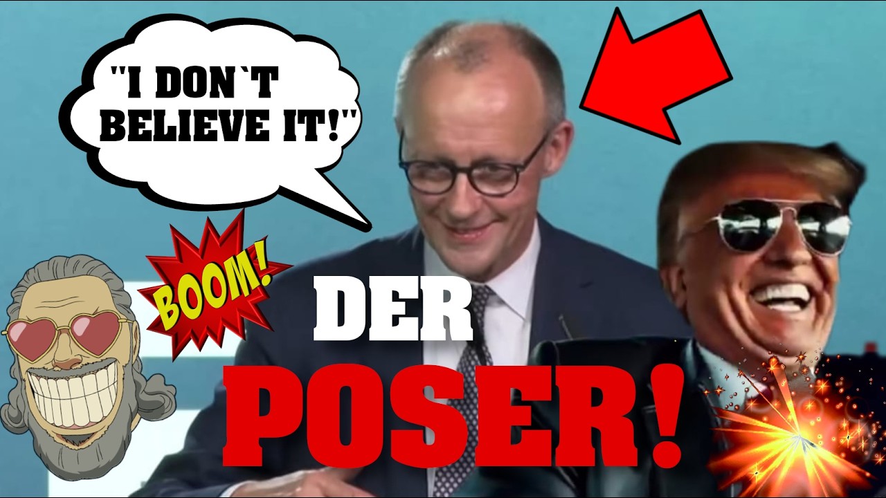 MERZ äfft Trump nach und blamiert sich auf offener BÜHNE! 💥⚡️#PolitSatire #Comedy