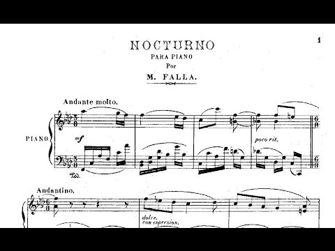 Manuel de Falla: Nocturno (1896)