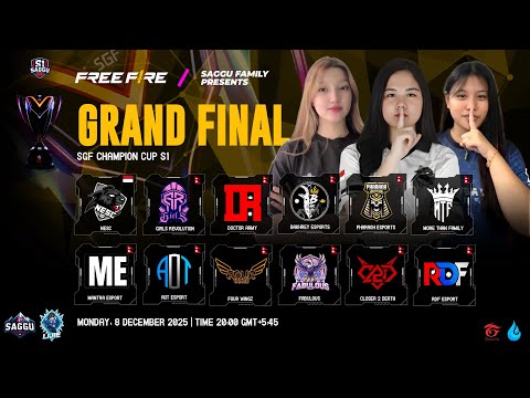 SGF GIRLS CHAMPION CUP S1 | GRAND FINAL | SHOW TIME