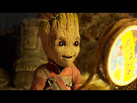 Baby Groot Trying to Find Yondu's Fin - Guardians of the Galaxy Vol. 2 (2017) Movie Clip HD