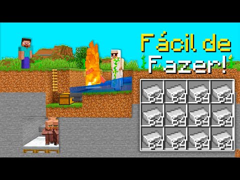 ✔️ A FARM DE FERRO MAIS FÁCIL e SIMPLES do MINECRAFT