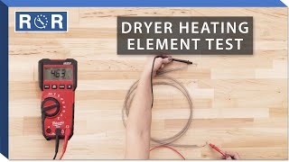 Maytag WPY313538 - Continuity Test (Dryer Heating Element)