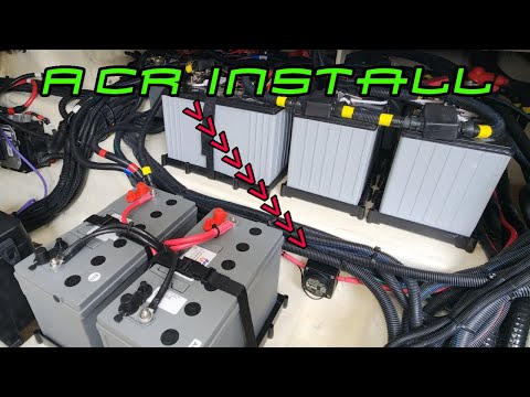 Blue Sea Automatic Charging Relay Install. #BlueSea #SeaRay #MarineMax #Episode215