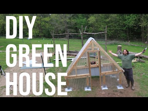 GREENHOUSE Build │ MINI A-Frame Greenhouse │DIY