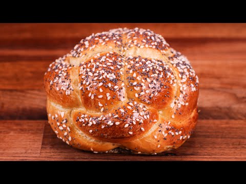 Amazing Lemon Flavoured Challah Recipe | How to Make a 4-Strand Braided Loaf