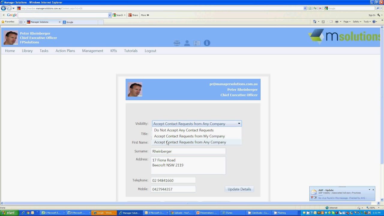 Step 1 - Getting started with Manager Solutions
