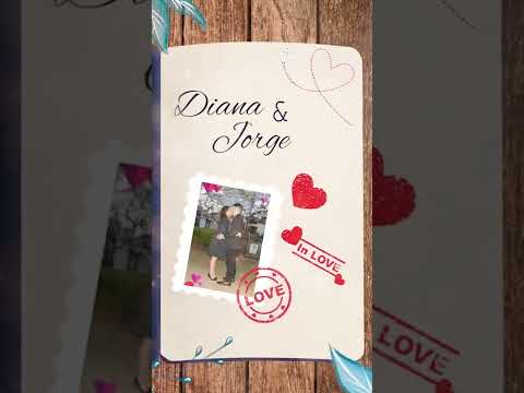 Preciosa Video Invitación para Boda, Pedido para Japón, Invitaciones Modernas Virtuales 2022 👰🤵