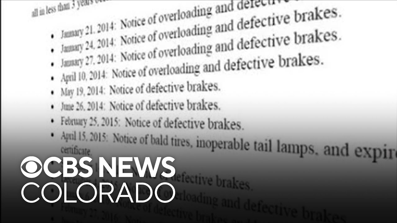 Brake problems at the center of serious crash history involving trucking company