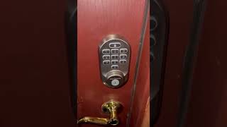 How to unlock the door using keypad