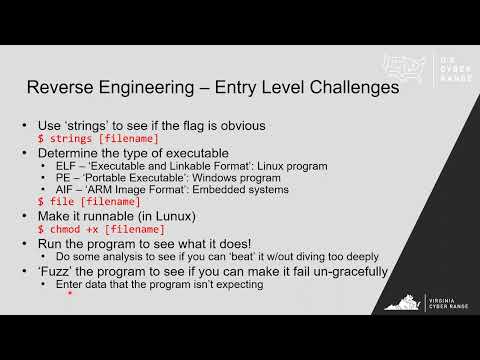 Introduction to reverse engineering CTF challenges