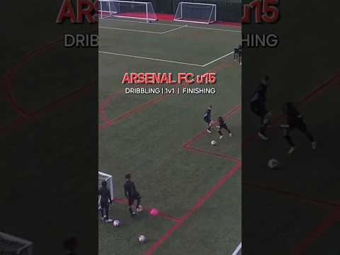 Arsenal FC u15: dribbling | 1v1 | finishing #academy #soccer #football #training #arsenal