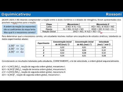 ACAFE 2023-2 Q39 Medicine - Kinetics - Law of speed