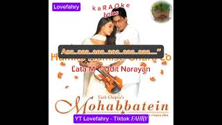 Download lagu Karaoke Female Humko Humise Chura Lo | Mohabbatein | mp3