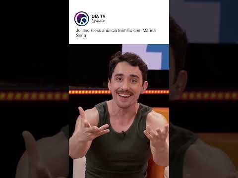 Juliano Floss e Marina Sena terminam o namoro
