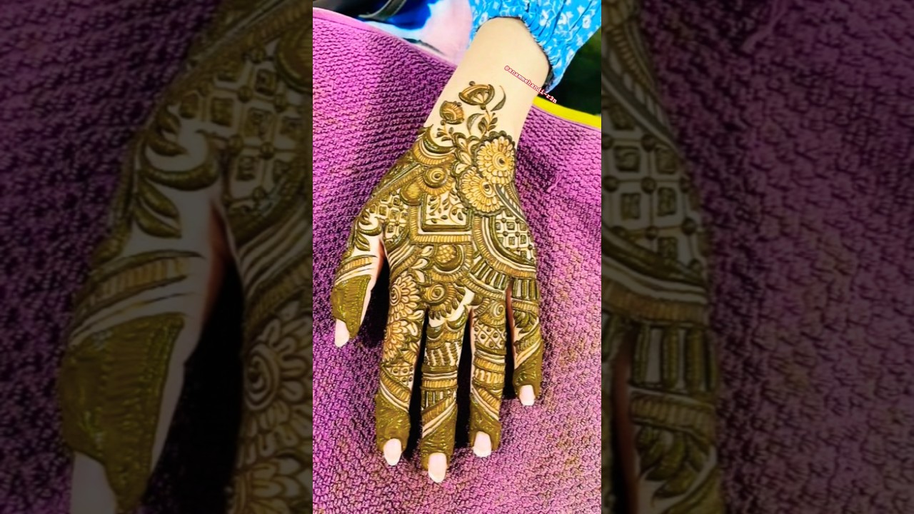 💗 Trending bakaraeid special mehandidesign🌿🥀#beautifulmehndi #trendingshorts #trendingmehandidesign
