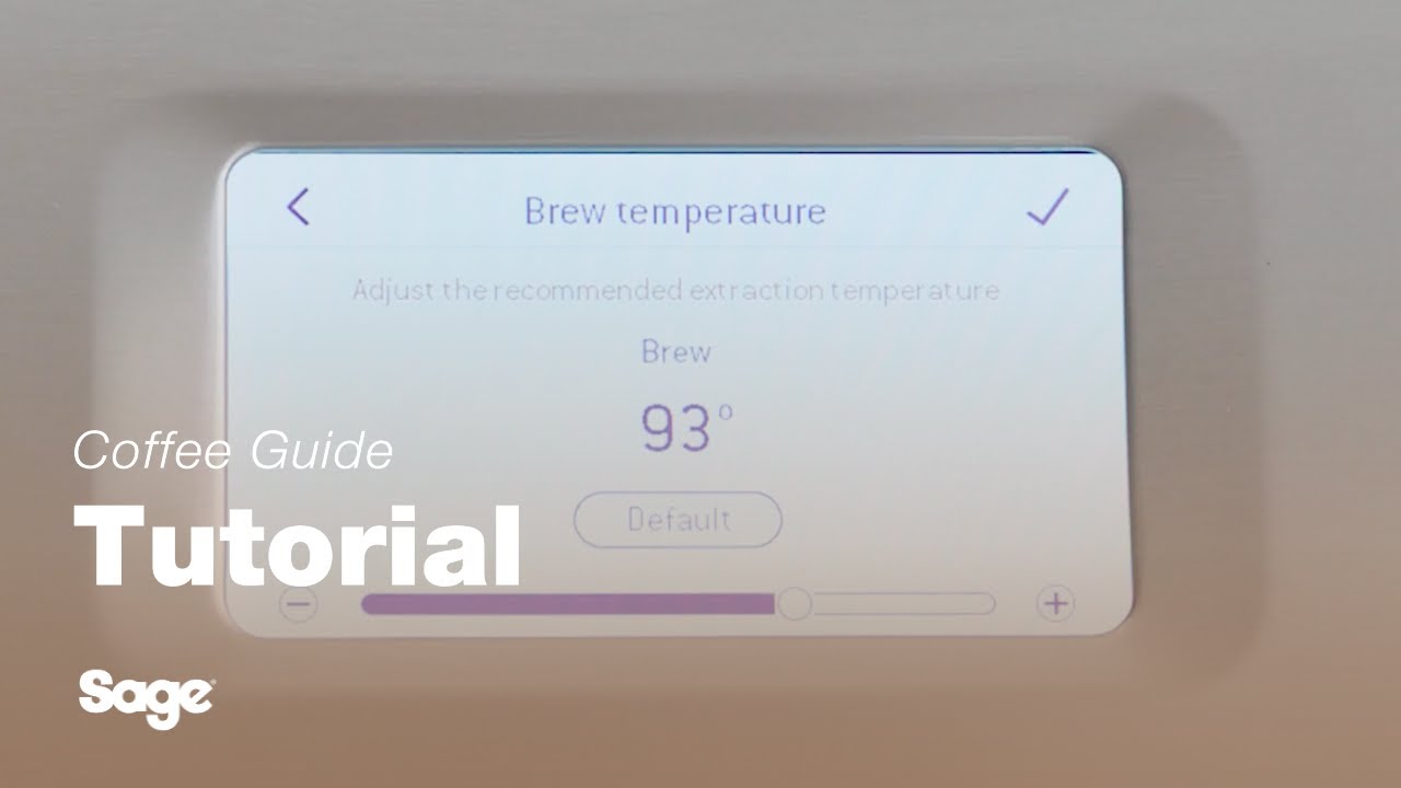 How to adjust brew temperature