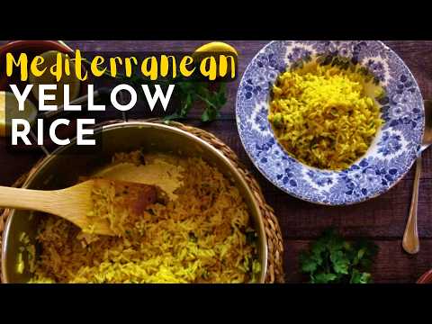 How to make Mediterranean Yellow Rice (quick & easy 30 min rice!)