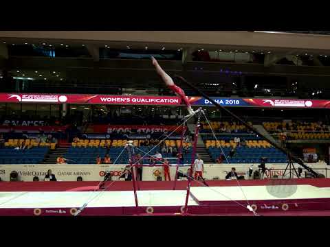 LIU Tingting (CHN) - 2018 Artistic Worlds, Doha (QAT) - Qualifications Uneven Bars