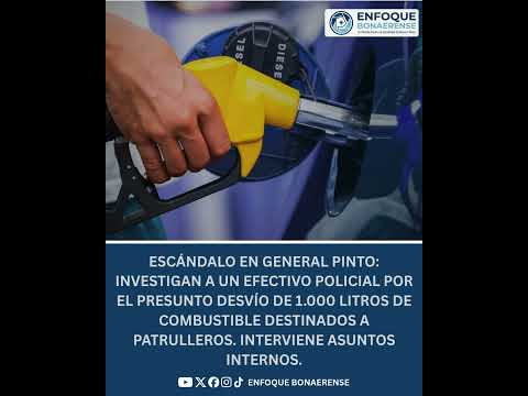 #GeneralPinto | 🚨DENUNCIAN EL ROBO DE 1.000 LITROS DE COMBUSTIBLE POLICIAL ⛽🚔