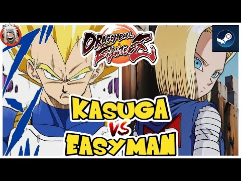 DBFZ Easyman vs Kasuga (Gohan, GokuSSJ, VegetaSSJ) vs (A18, A21LC, Kefla)