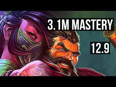 AKALI vs GRAVES (TOP) | 3.1M mastery, 4/1/6, 700+ games | KR Diamond | 12.9