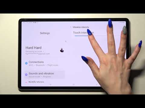 How to Enter Vibration Settings in SAMSUNG Galaxy Tab S8+ - Open Vibration Settings