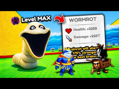 Unlocking MAX LEVEL Wormrot In Brainrot Evolution! (Roblox)