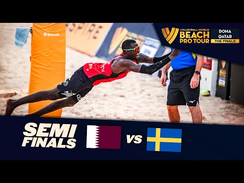 Cherif/Ahmed vs. Ahman/Hellvig - Semi Final Highlights | Doha Finals 2023 #BeachProTour