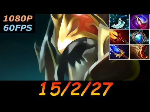 Dota 2 Nyx Assassin Pro 15/2/27 (Kills/Deaths/Assists) Top MMR 628 GPM Ranked Full Gameplay