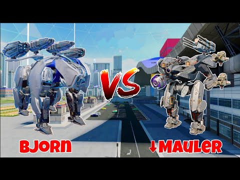 WR🔥 Bjorn VS Mauler[Nerf] Titan Comparison ||WAR ROBOTS||
