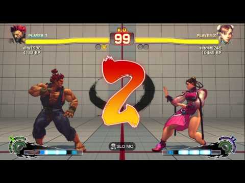 Eita [Akuma] vs satoshi246 [Chun] SSF4 Japanese Online Ranked Matches - TRUE-HD