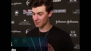 Shawn Mendes interview with E News at Global Citizen Festival in NY 2018