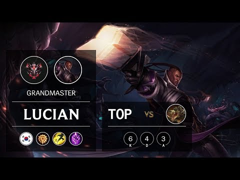 Lucian Top vs Renekton - KR Grandmaster Patch 9.16