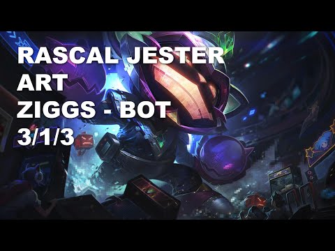 Rascal Jester Art Bot Ziggs vs Ezreal - KR Grandmaster Patch 10.9