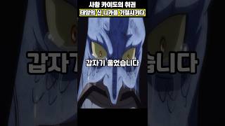 루피가 기절한 것에 눈물을 보이는 사황 카이도