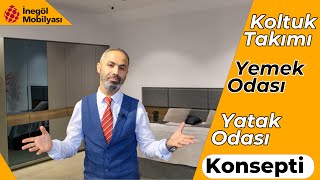 İnegöl Mobilyası - Titanic Koltuk Takımı, Yemek Odası ve Yatak Odası K