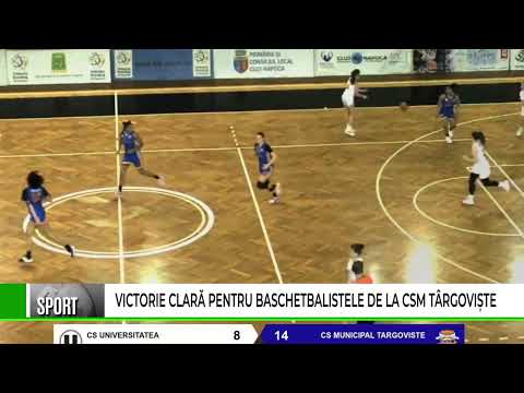 CLEAR VICTORY FOR THE BASKETBALL PLAYERS FROM CSM TĀRGOVIŞTE