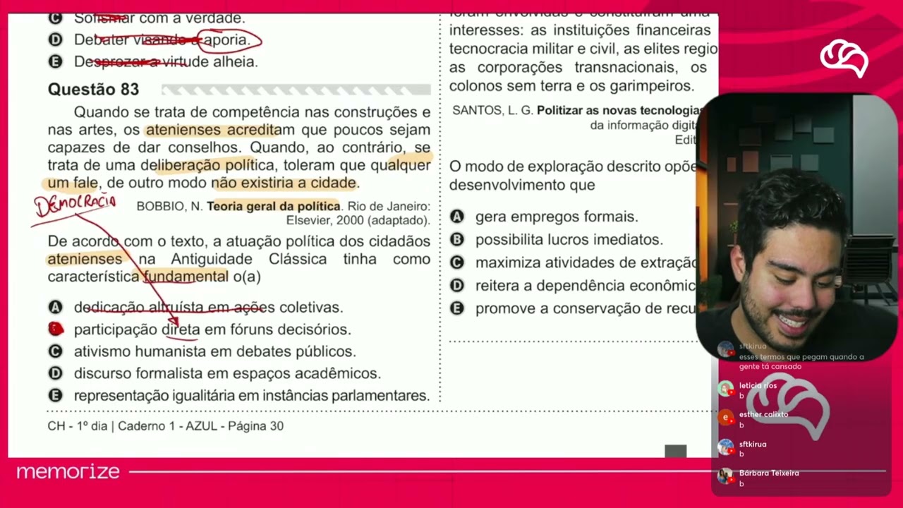 Resolução em Vídeo — Questão 83 ENEM 2019 PPL