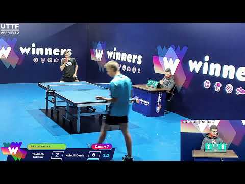 Tovkach Nikolai - Kolodii Denis.   WINners CUP Table Tennis 7 27.11.2020  14:45