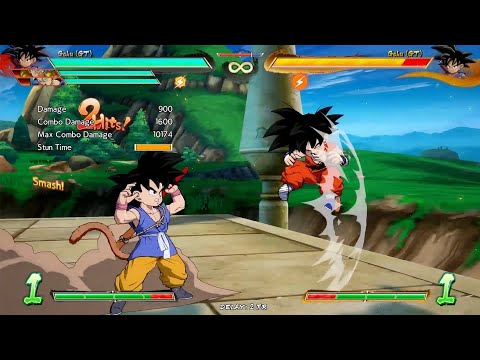 DBFZ Easy Gt Goku 1 Bar Start Corner T.O.D Combo