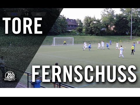 Stretching inklusive! Mehmet Kaya (BW Oberhausen) aus der Distanz!