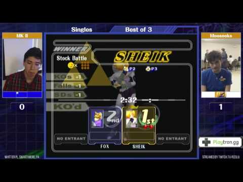 Event Match 9: Mk. II (Fox) vs Mr. Meeseeks (Sheik) - Singles Pools