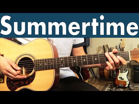 How To Play Summertime As Recorded By Willie Nelson On Guitar
