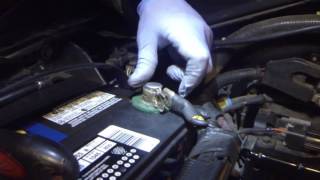 How to fix loose battery terminal clamp!
